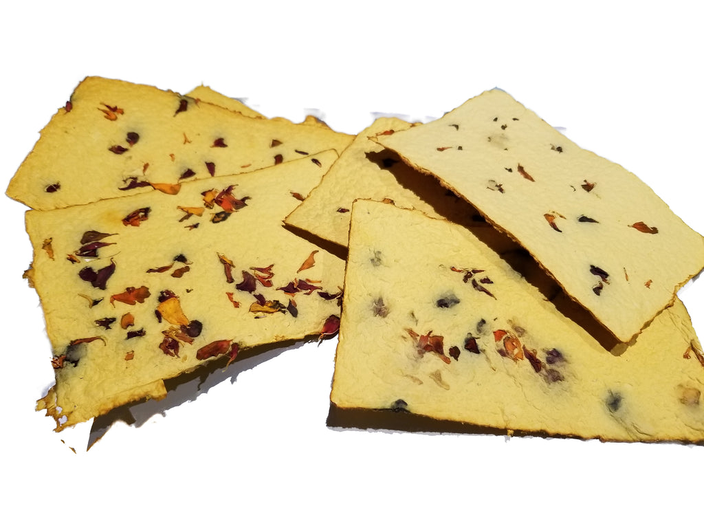 Recycled all natural handmade paper