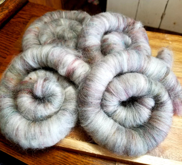 Rolags - Blend of recycled colors!
