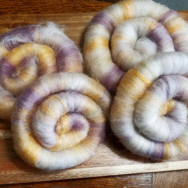 Rolags - Naturally dyed fibres