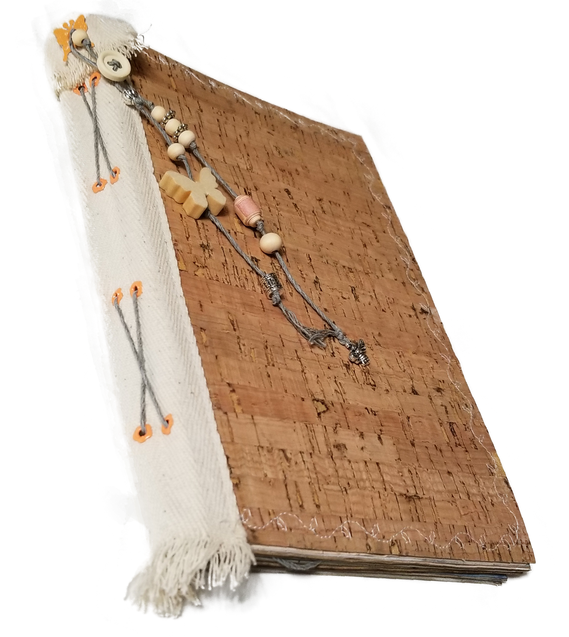 Cork Notebook #4 - Unique one of a kind!