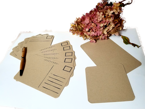 Natural Recycled Art Postcards