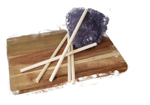 Bamboo blow straw